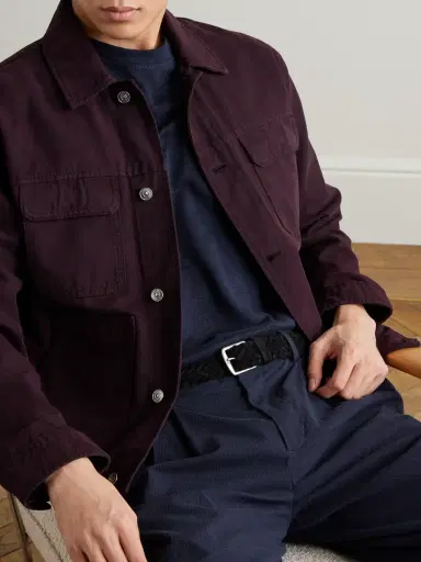 Officine Creative 3.5cm Woven Suede Belt - Men | Thumbnail 3