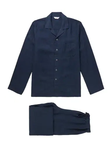 Derek Rose Sicily 1 Linen Pyjama Set - Men | Thumbnail 1