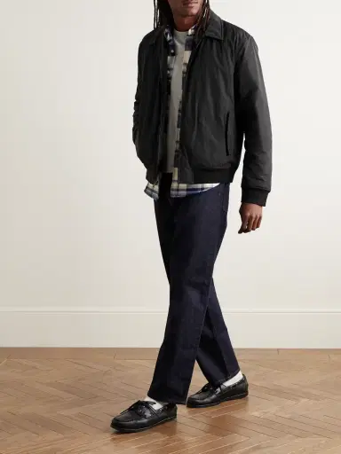 James Perse Padded Recycled-Twill Bomber Jacket - Men | Thumbnail 2 James Perse Padded Recycled-Twill Bomber Jacket - Men | Thumbnail 2