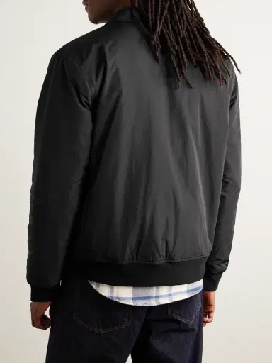 James Perse Padded Recycled-Twill Bomber Jacket - Men | Thumbnail 3 James Perse Padded Recycled-Twill Bomber Jacket - Men | Thumbnail 3