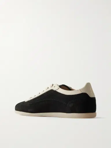 Brunello Cucinelli Leather-Trimmed Suede Sneakers - Men | Thumbnail 4 Brunello Cucinelli Leather-Trimmed Suede Sneakers - Men | Thumbnail 4