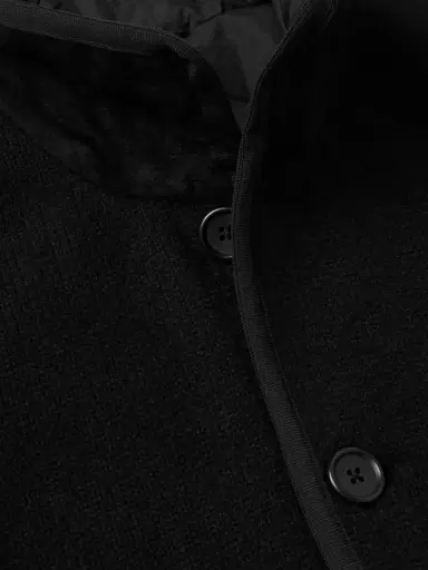 James Perse Suede-Trimmed Cashmere Car Coat - Men | Thumbnail 4 James Perse Suede-Trimmed Cashmere Car Coat - Men | Thumbnail 4