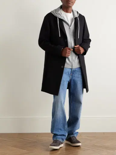 MR P. Merino Wool and Cashmere-Blend Zip-Up Hoodie - Men | Thumbnail 2 MR P. Merino Wool and Cashmere-Blend Zip-Up Hoodie - Men | Thumbnail 2