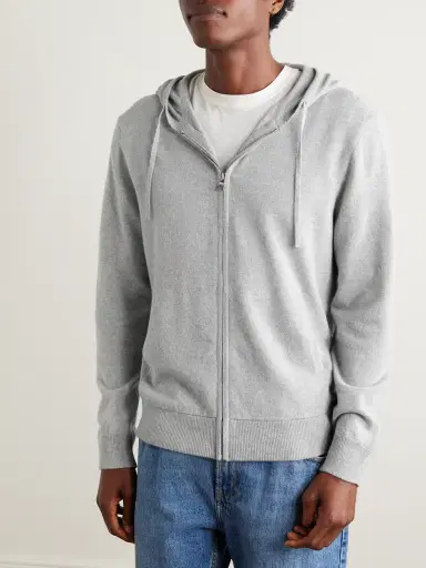 MR P. Merino Wool and Cashmere-Blend Zip-Up Hoodie - Men | Thumbnail 3 MR P. Merino Wool and Cashmere-Blend Zip-Up Hoodie - Men | Thumbnail 3