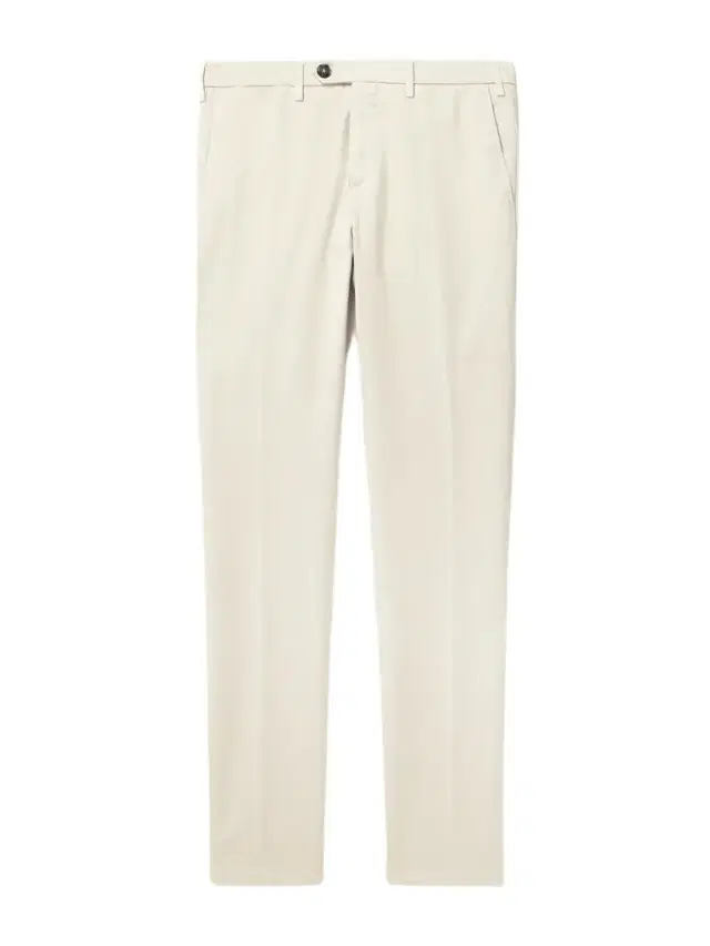 Canali Slim-Fit Straight-Leg Garment-Dyed Stretch-Cotton Twill Chinos - Men