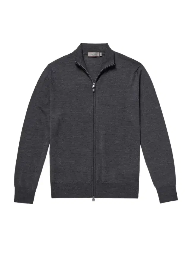 Canali Wool Zip-Up Cardigan - Men