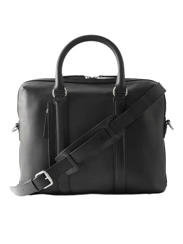 Quentin 019 Leather Briefcase - Men
