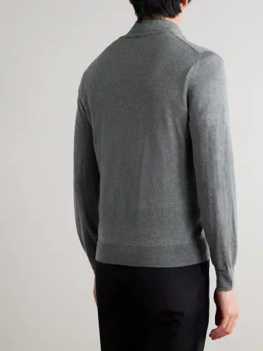 Canali Wool Half-Zip Sweater - Men | Thumbnail 4