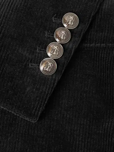 Brunello Cucinelli Double-Breasted Cotton-Blend Corduroy Suit Jacket - Men | Thumbnail 4 Brunello Cucinelli Double-Breasted Cotton-Blend Corduroy Suit Jacket - Men | Thumbnail 4