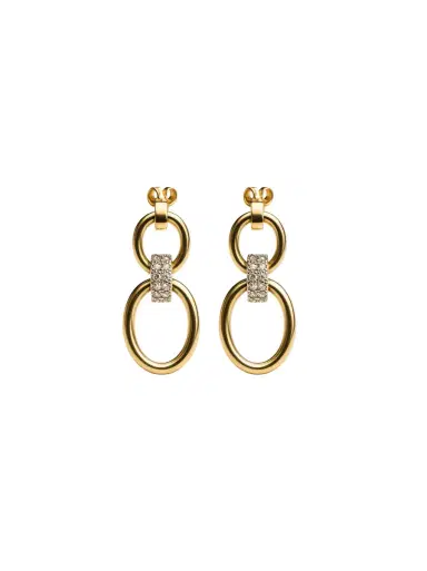 Wish Fine Jewelry 1.68ct Diamond 14K Gold Statement Drop Earrings | Thumbnail 1