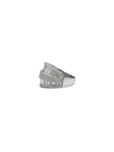 Wish Fine Jewelry 3.75ct Diamond 18K Gold Shield Ring | Thumbnail 2 Wish Fine Jewelry 3.75ct Diamond 18K Gold Shield Ring | Thumbnail 2