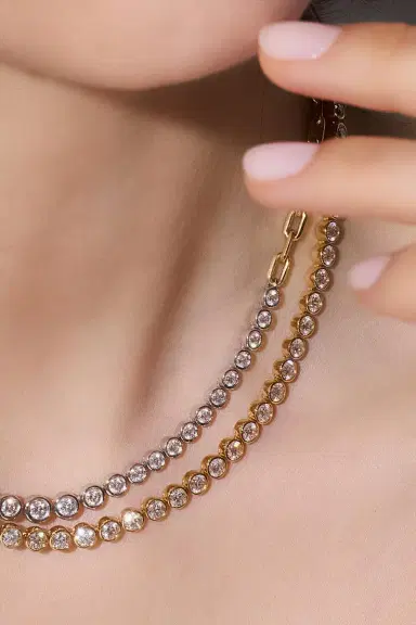 WALTERS FAITH Diamond Bezel WF Classic Necklace | Thumbnail 3