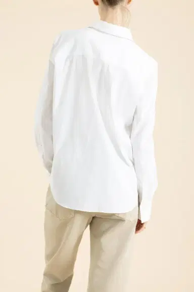 Brunello Cucinelli Longsleeve Cotton Poplin Shirt | Thumbnail 4
