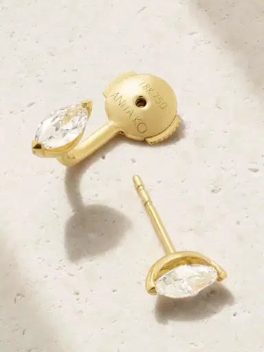 Anita Ko Orbit 18-karat Gold Diamond Single Earring | Thumbnail 3 Anita Ko Orbit 18-karat Gold Diamond Single Earring | Thumbnail 3