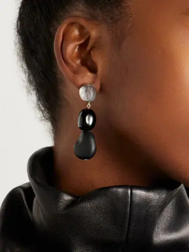AGMES Ada Sterling Silver Onyx Earrings | Thumbnail 2 AGMES Ada Sterling Silver Onyx Earrings | Thumbnail 2