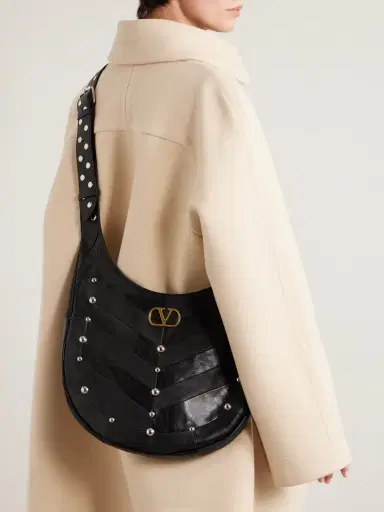 Valentino Garavani Embellished Leather Shoulder Bag | Thumbnail 2