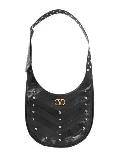 Valentino Garavani Embellished Leather Shoulder Bag | Thumbnail 1