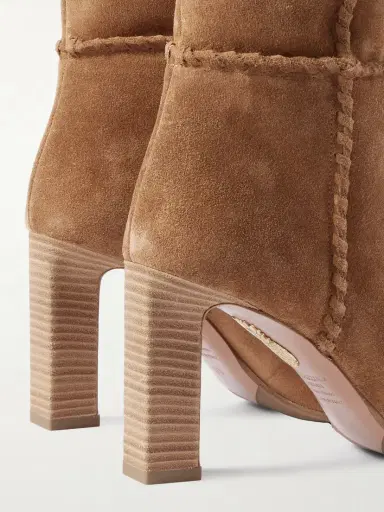 Aquazzura Indy 85 Whipstitched Suede Ankle Boots | Thumbnail 4