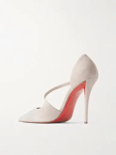 Christian Louboutin Miss Ziggyta 100 Suede Pumps | Thumbnail 3