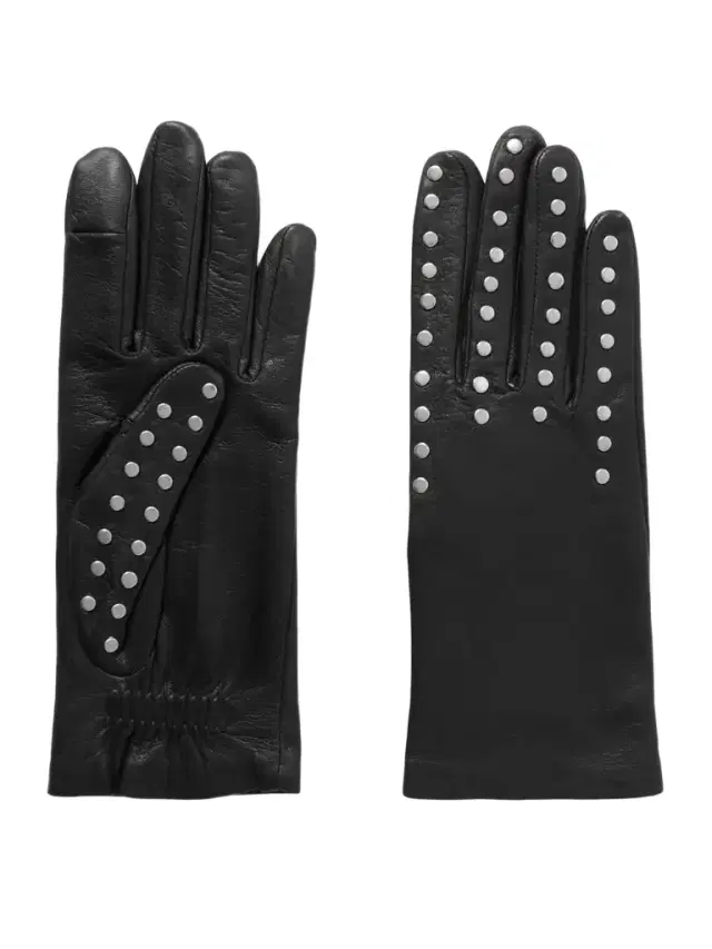 Studded Leather Gloves