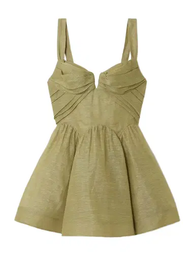 Zimmermann Rebellion Linen And Silk-blend Mini Dress | Thumbnail 1 Zimmermann Rebellion Linen And Silk-blend Mini Dress | Thumbnail 1