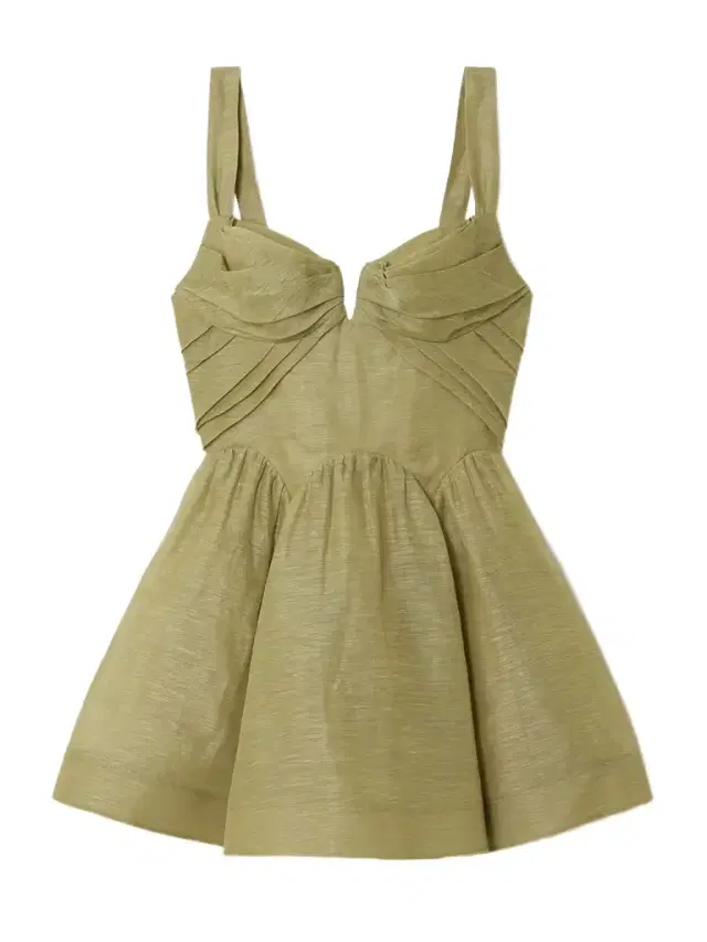 Rebellion Linen And Silk-blend Mini Dress