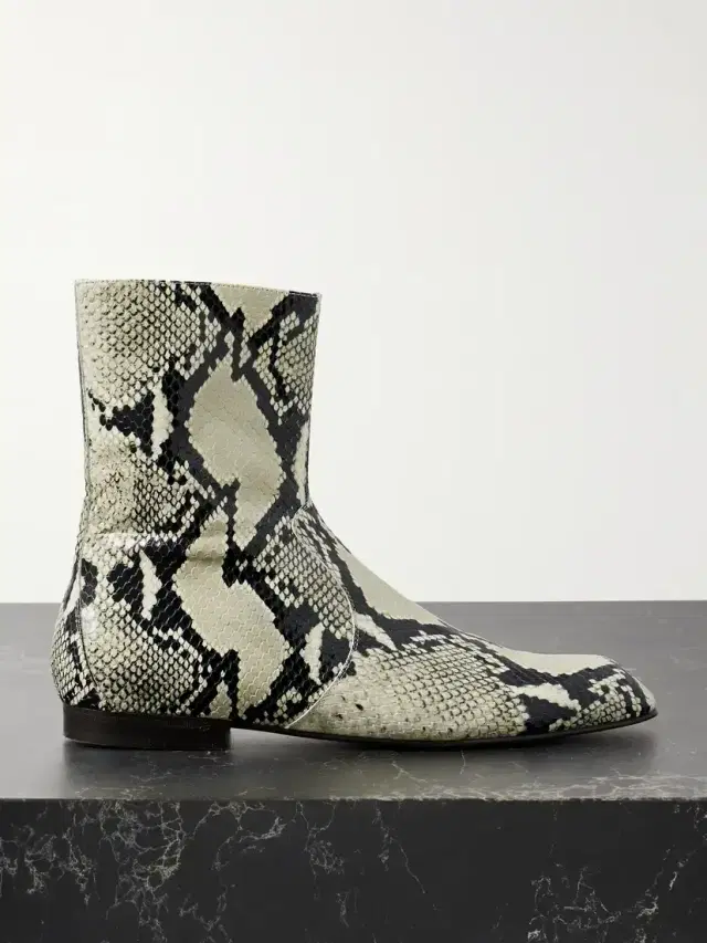 Colt Snake-effect Leather Ankle Boots