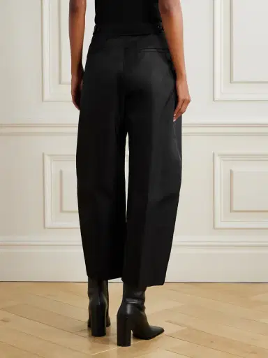 Alaïa Taffeta Pleated Tapered Pants | Thumbnail 3 Alaïa Taffeta Pleated Tapered Pants | Thumbnail 3