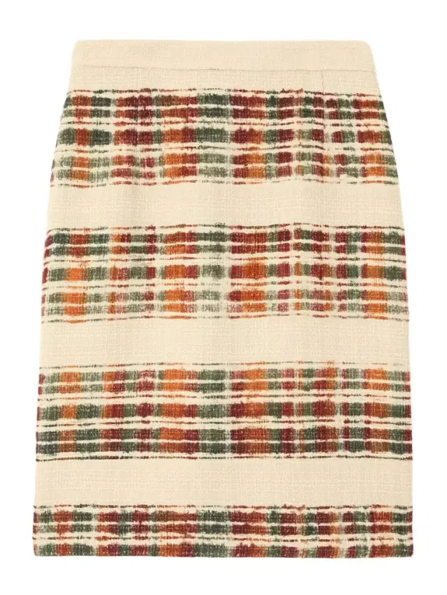 Loro Piana Striped Wool-bouclé Skirt