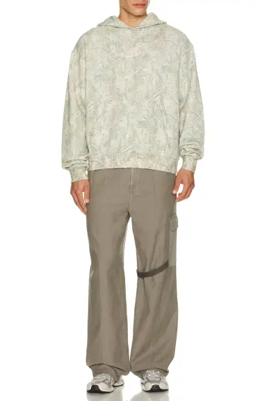 Museum of Peace and Quiet Wordmark Camo Distressed Hoodie | Thumbnail 2