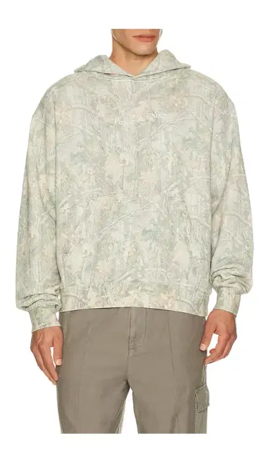 Museum of Peace and Quiet Wordmark Camo Distressed Hoodie | Thumbnail 6