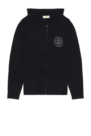 Museum of Peace and Quiet Symbol Mohair Zip-Up Hoodie | Thumbnail 6