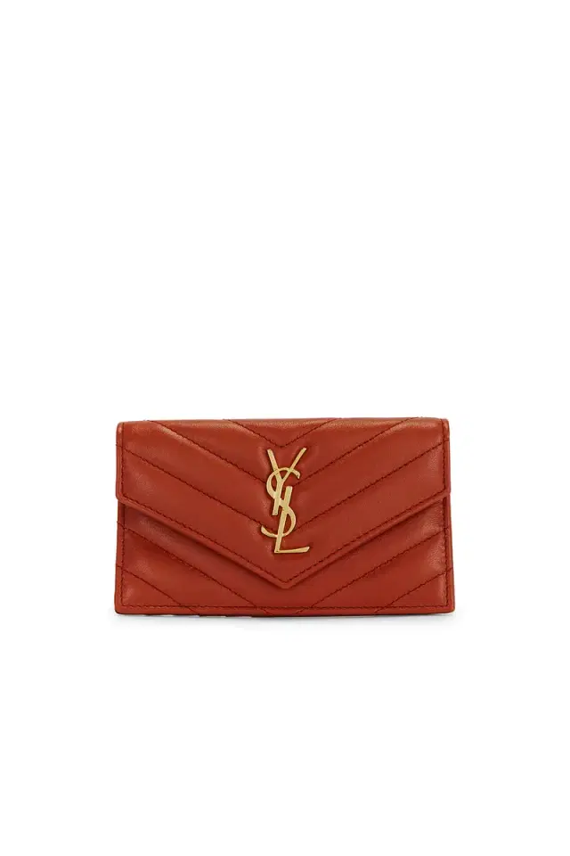 Saint Laurent Zipped Fragments Credit Card Case
