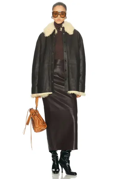Acne Studios Lessora Leather Jacket | Thumbnail 4