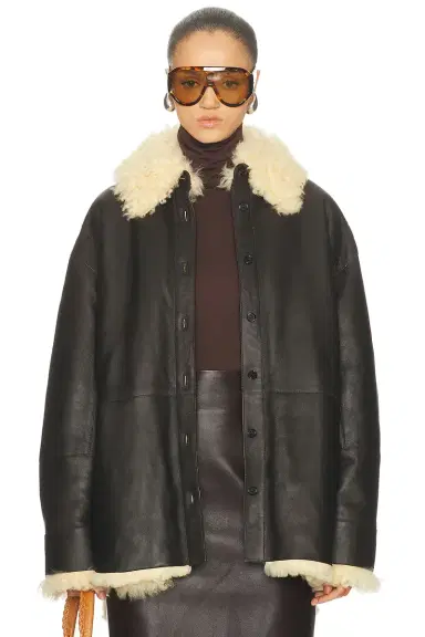 Acne Studios Lessora Leather Jacket | Thumbnail 1