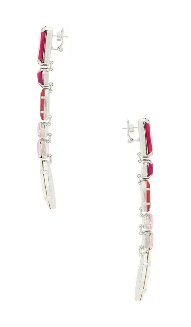AREA Ombre Crystal Drop Earrings | Thumbnail 2