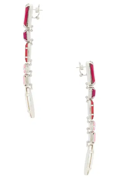 AREA Ombre Crystal Drop Earrings | Thumbnail 5