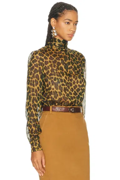 Saint Laurent Long Sleeve Top | Thumbnail 2 Saint Laurent Long Sleeve Top | Thumbnail 2