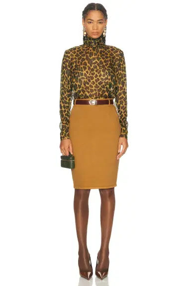 Saint Laurent Long Sleeve Top | Thumbnail 4 Saint Laurent Long Sleeve Top | Thumbnail 4
