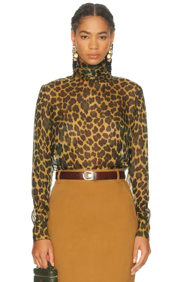 Saint Laurent Long Sleeve Top | Thumbnail 1 Saint Laurent Long Sleeve Top | Thumbnail 1