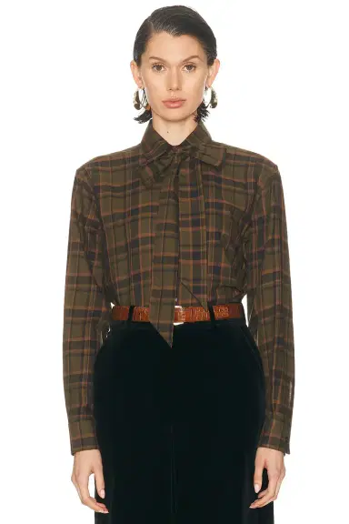 Saint Laurent Long Sleeve Top | Thumbnail 1 Saint Laurent Long Sleeve Top | Thumbnail 1