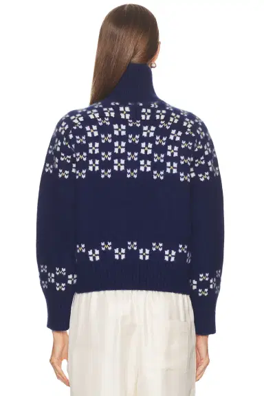 Calle Del Mar Winter Fair Isle Half Zip Sweater | Thumbnail 3