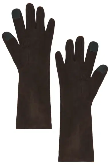 Agnelle Celia Suede Gloves | Thumbnail 2 Agnelle Celia Suede Gloves | Thumbnail 2