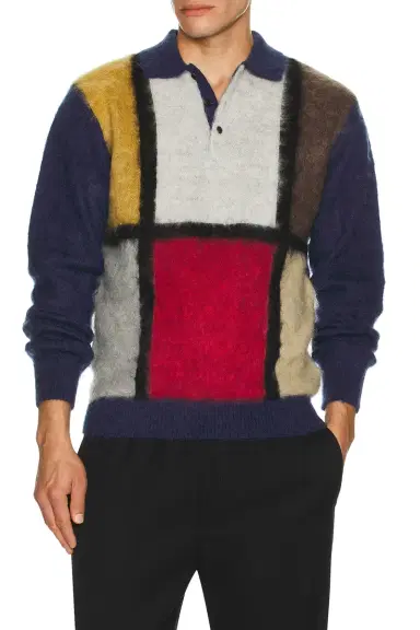Beams Plus Knit Polo Shaggy 9G | Thumbnail 1