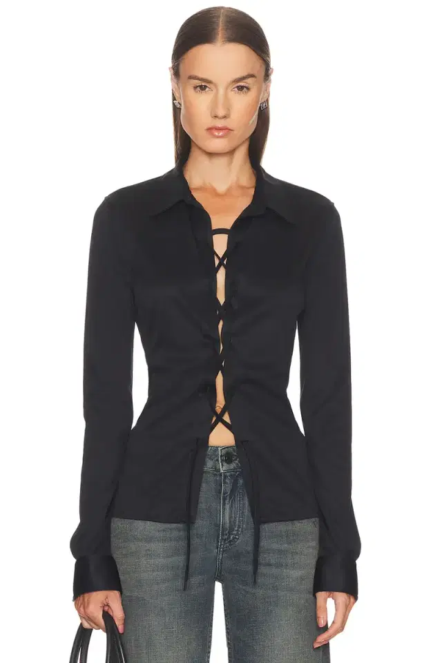 Balenciaga Lace Up Shirt