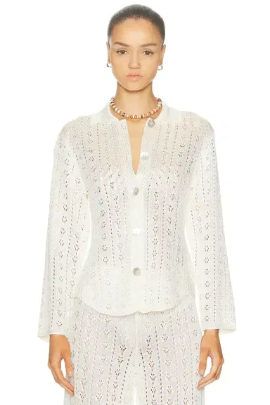 Calle Del Mar Tailored Eyelet Shirt | Thumbnail 1