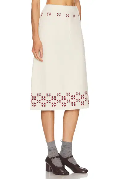 Calle Del Mar Winter Fair Isle Skirt | Thumbnail 2