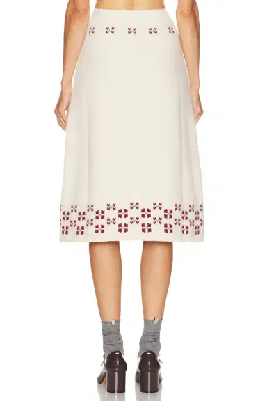 Calle Del Mar Winter Fair Isle Skirt | Thumbnail 4