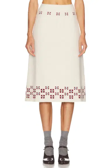 Calle Del Mar Winter Fair Isle Skirt | Thumbnail 1
