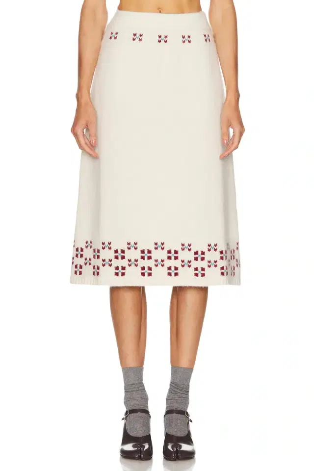 Calle Del Mar Winter Fair Isle Skirt